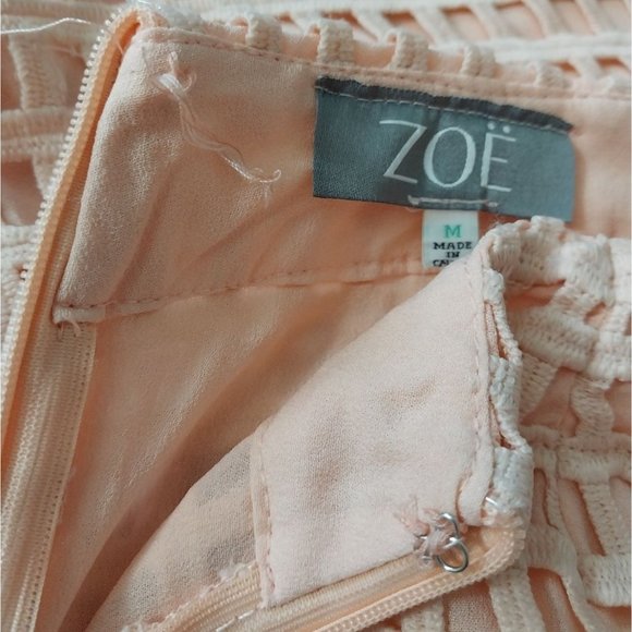 Endless Rose Zoe Peach Crochet Lace Cropped Pants Women's Sz M - Picture 8 of 12